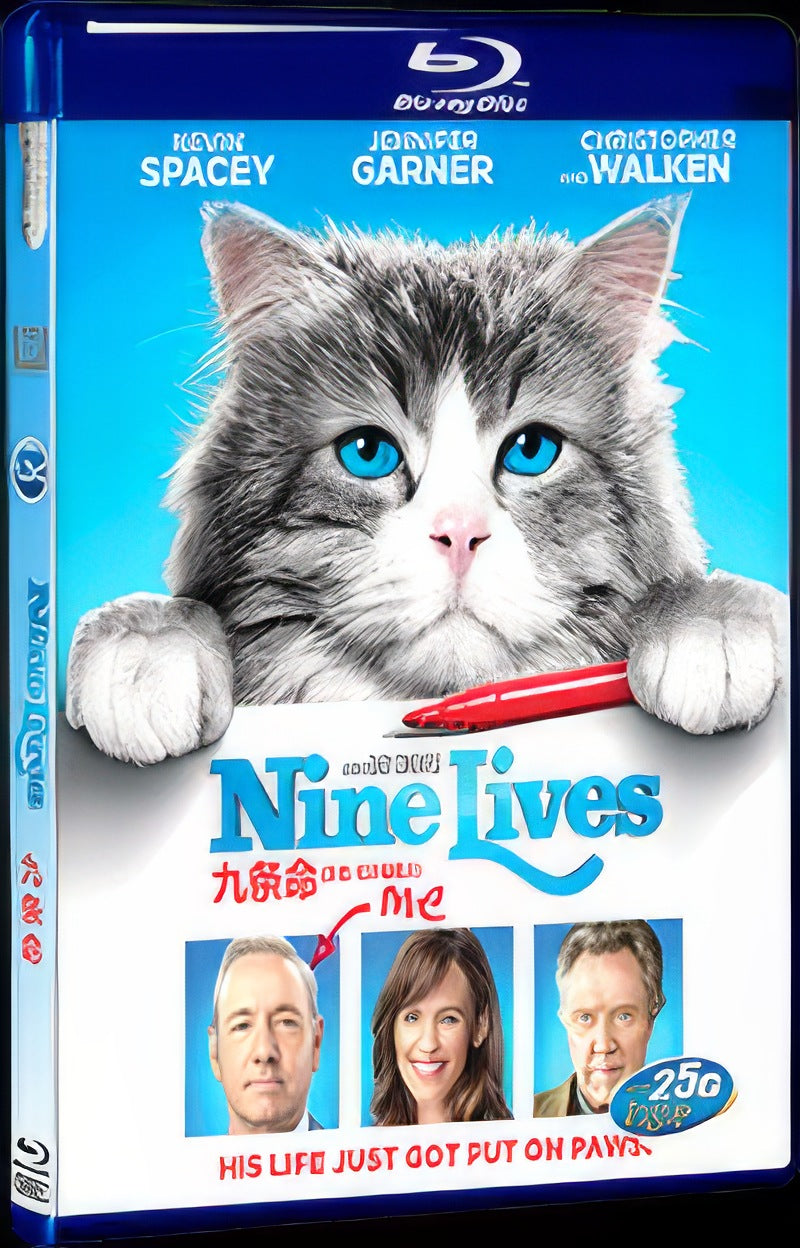 Nine Lives (2016) Movie 1-Disc Box Set for Gift Collection Blu-ray