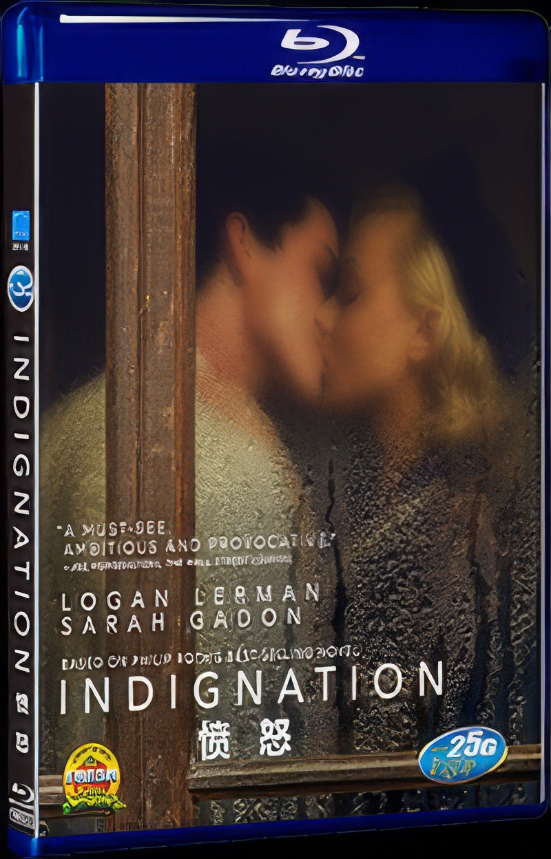 Indignation (2016) Movie 1-Disc Box Set for Gift Collection Blu-ray