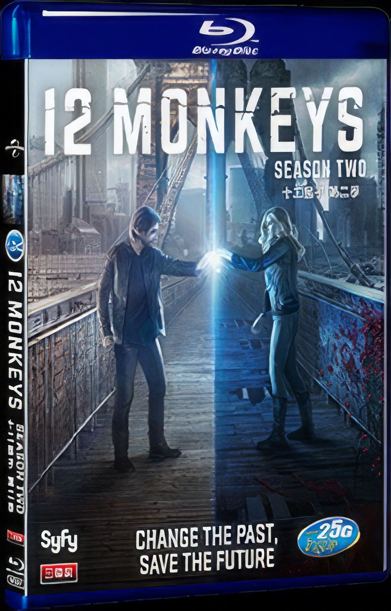 12 Monkeys Season 2 (2016) Movie 3-Disc Box Set for Gift Collection Blu-ray