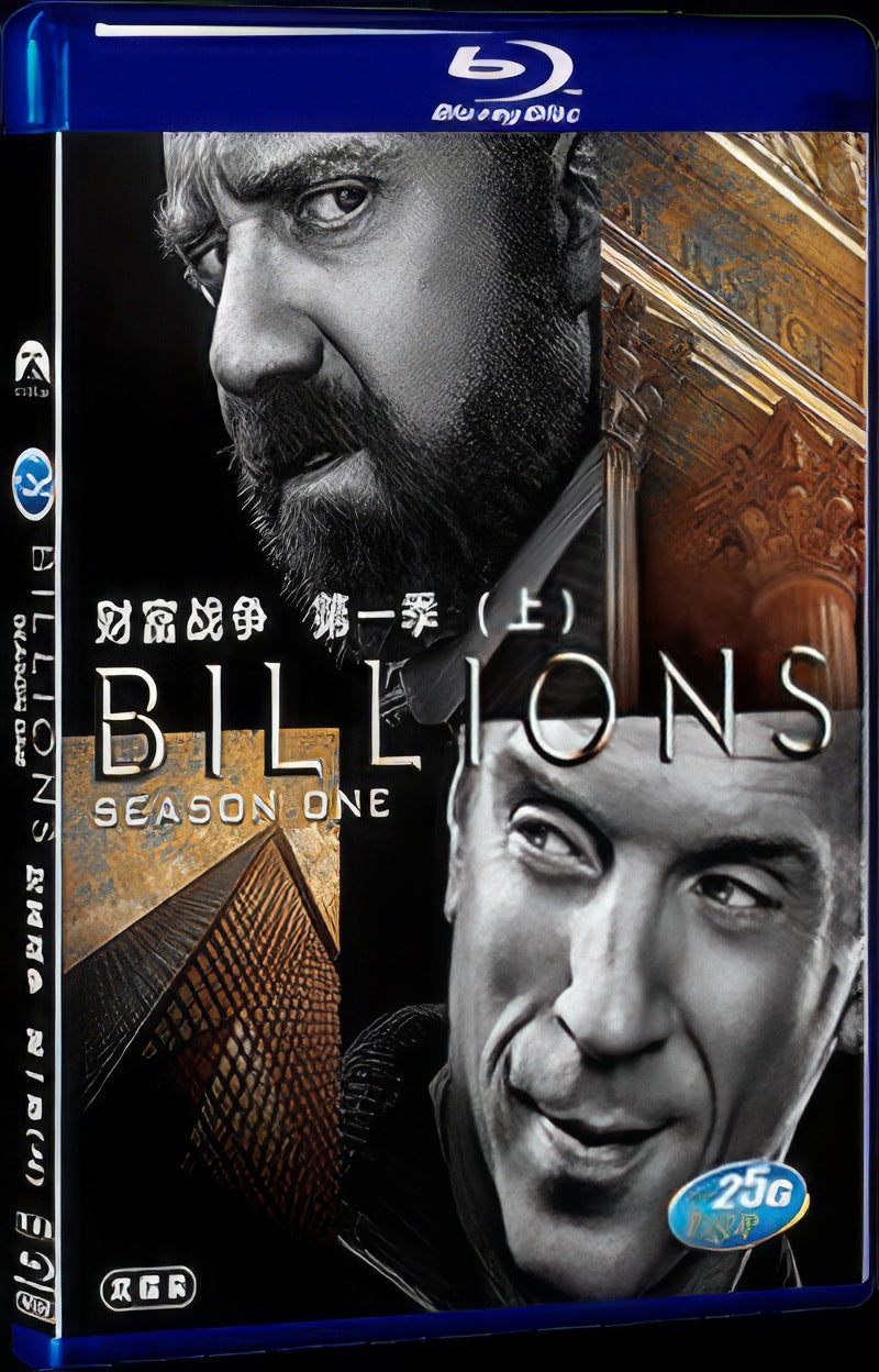 Billions Season 1 (2016) Movie 4-Disc Box Set for Gift Collection Blu-ray