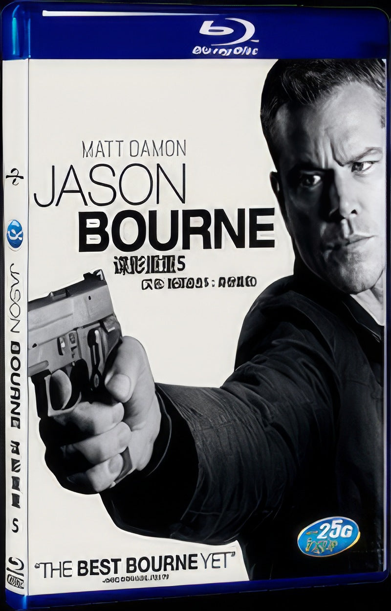 Jason Bourne (2016) Movie 1-Disc Box Set for Gift Collection Blu-ray