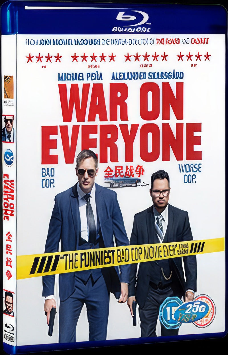 War on Everyone (2016) Movie 1-Disc Box Set for Gift Collection Blu-ray