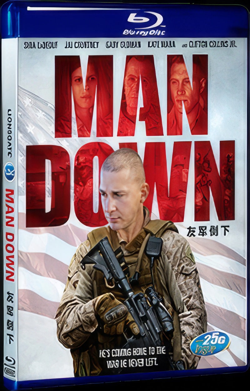 Man Down (2015) Movie 1-Disc Box Set for Gift Collection Blu-ray