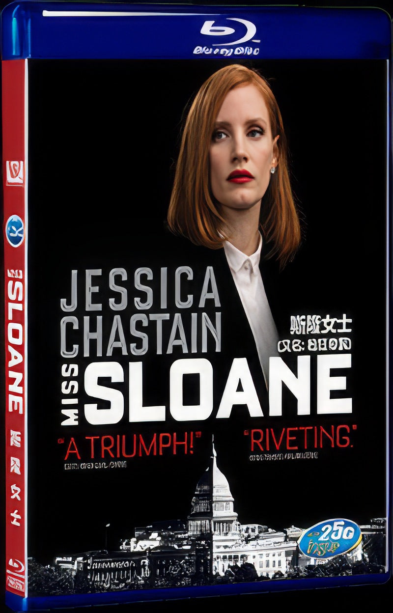 Miss Sloane (2016) Movie 1-Disc Box Set for Gift Collection Blu-ray