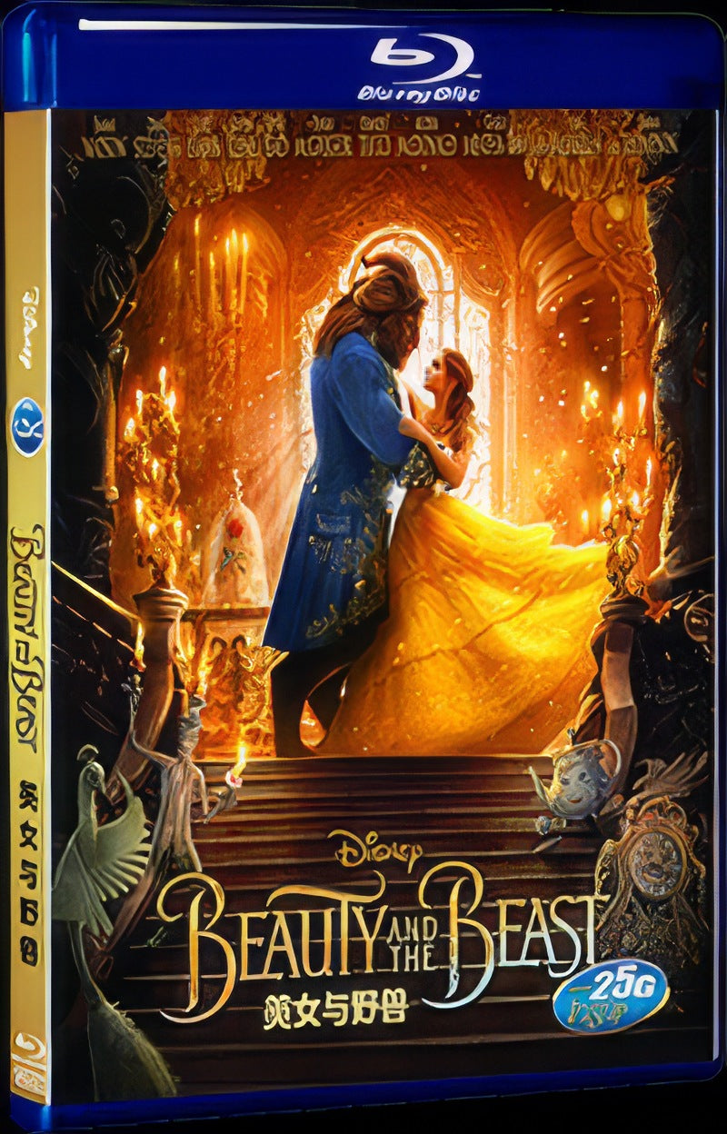 Beauty and the Beast (2017) Movie 1-Disc Box Set for Gift Collection Blu-ray