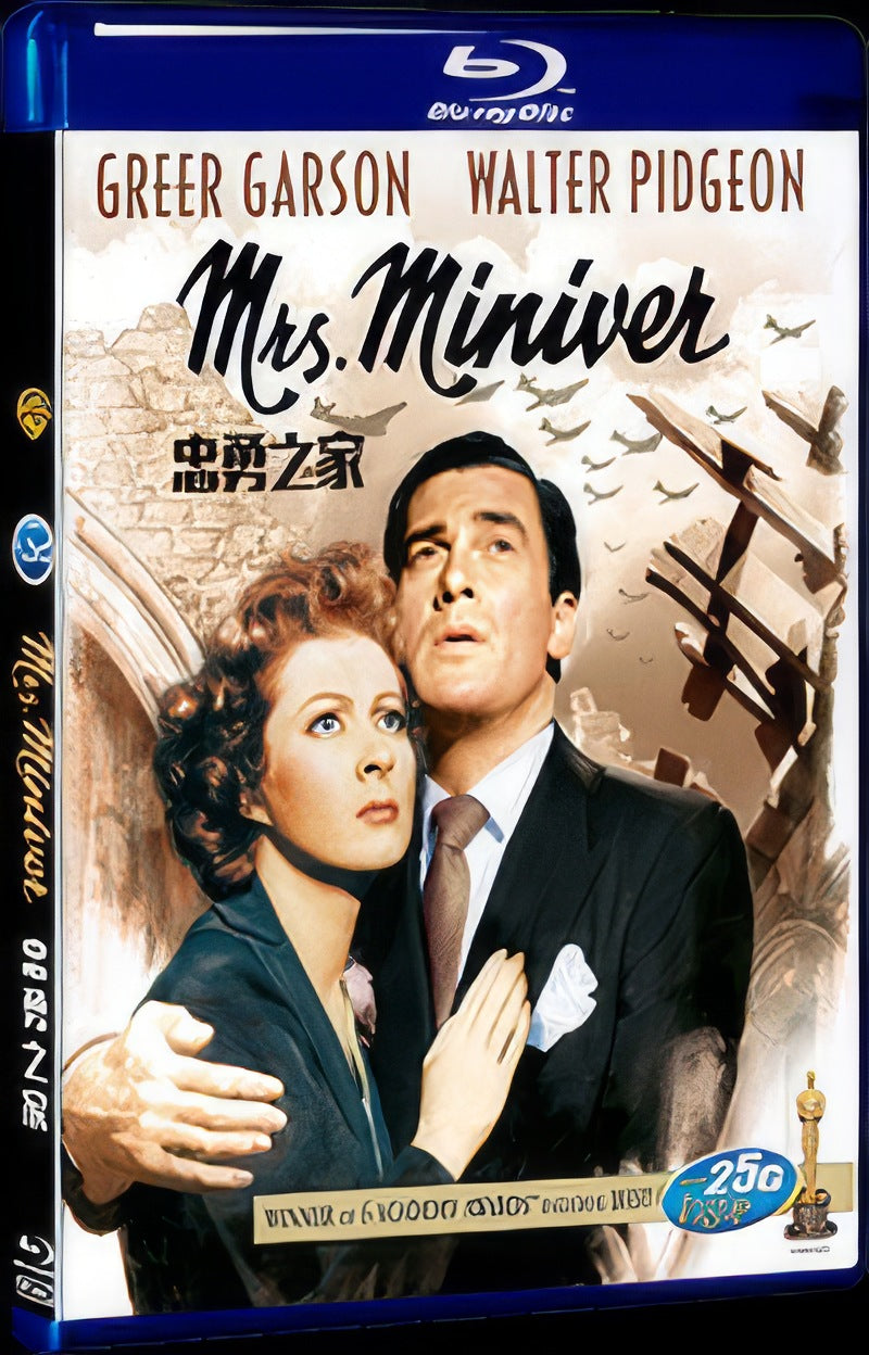 Mrs. Miniver (1942) Movie 1-Disc Box Set for Gift Collection Blu-ray