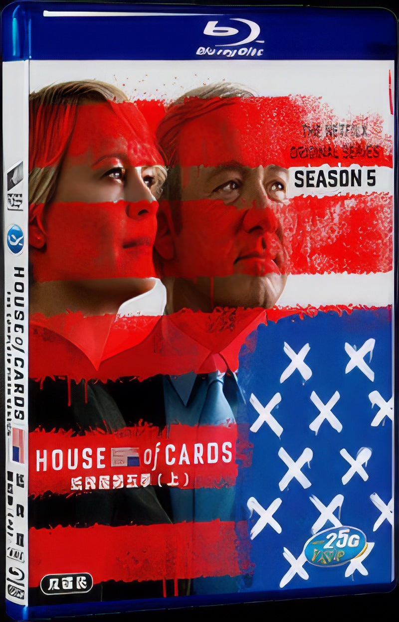 House of Cards Season5 (2017) Movie 4-Disc Box Set for Gift Collection Blu-ray