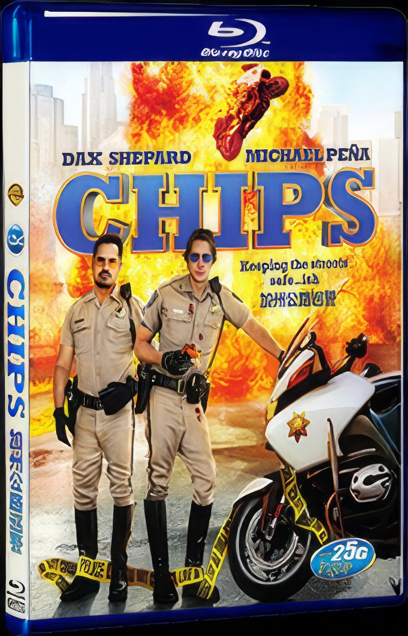 CHIPS (2017) Movie 1-Disc Box Set for Gift Collection Blu-ray