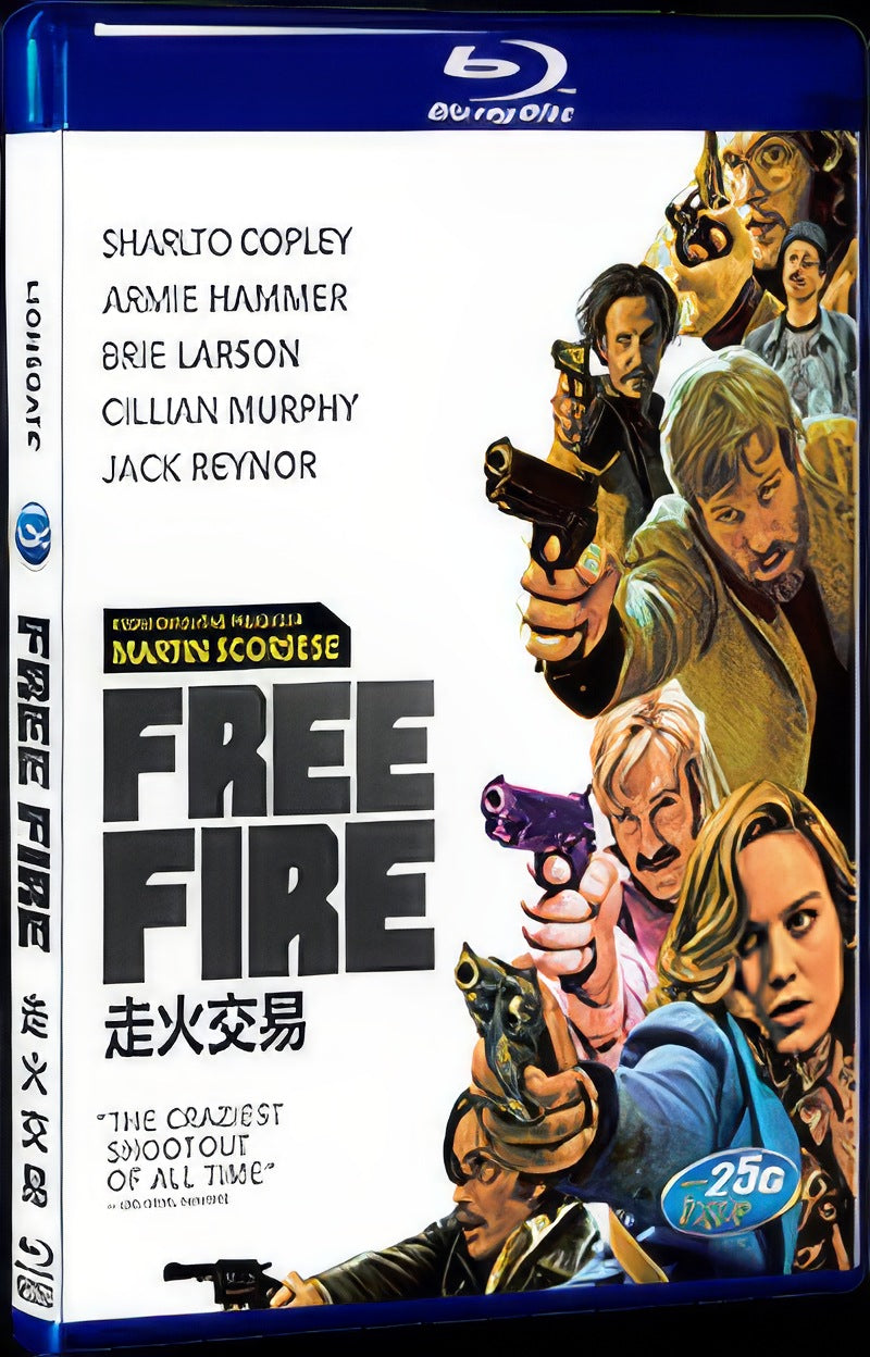 Free Fire (2016) Movie 1-Disc Box Set for Gift Collection Blu-ray