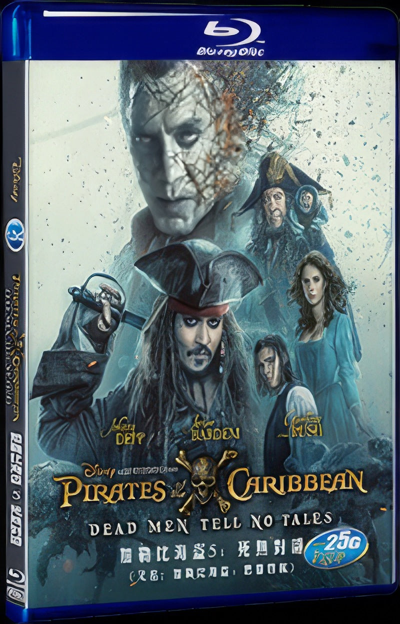 Pirates of the Caribbea5 (2017) Movie 1-Disc Box Set for Gift Collection Blu-ray