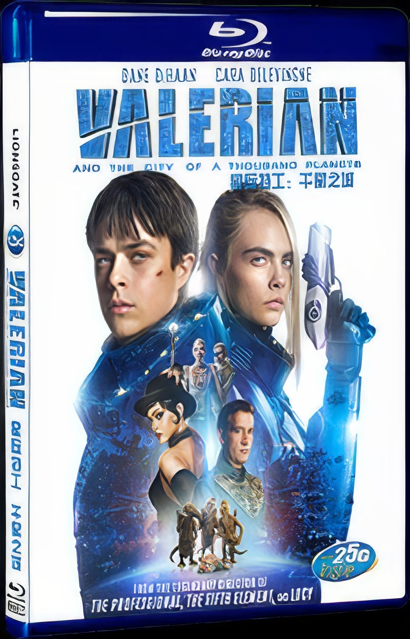 Valerian and the City of a Thousand Planets (2017) Movie 1-Disc Box Set for Gift Collection Blu-ray