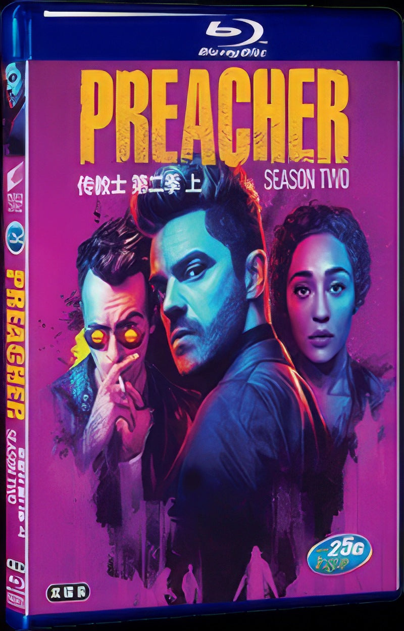 Preacher Season 2 (2017) Movie 4-Disc Box Set for Gift Collection Blu-ray