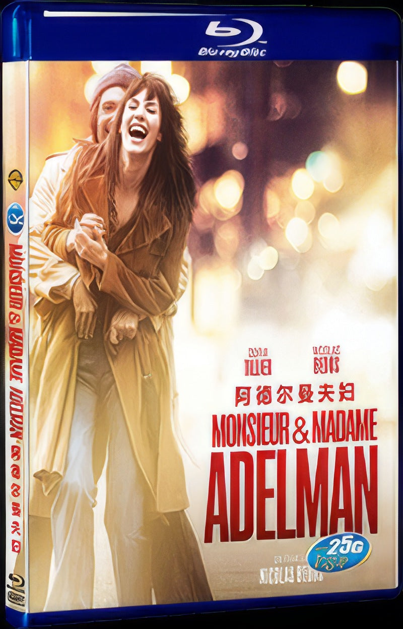 Monsieur & Madame Adelman (2017) Movie 1-Disc Box Set for Gift Collection Blu-ray