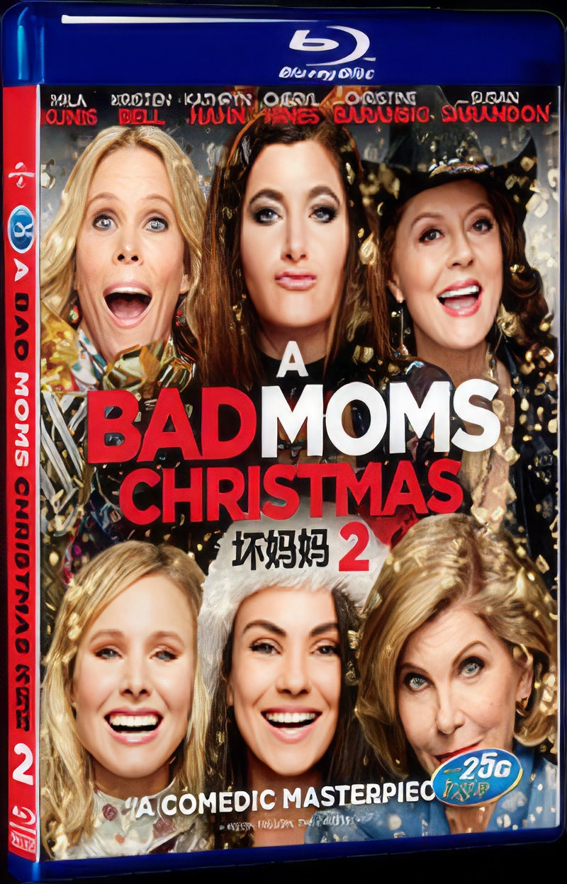 A Bad Moms Christmas (2017) Movie 1-Disc Box Set for Gift Collection Blu-ray