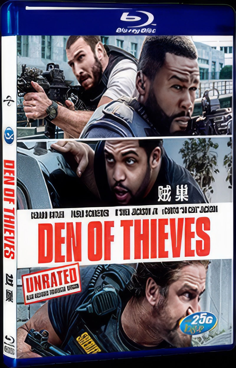 Den of Thieves (2018) Movie 1-Disc Box Set for Gift Collection Blu-ray