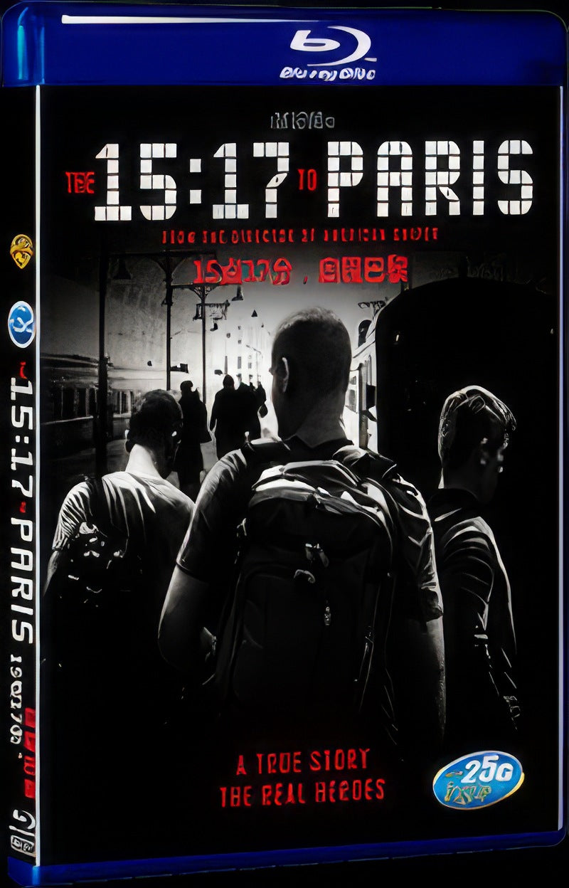 The 15:17 to Paris (2018) Movie 1-Disc Box Set for Gift Collection Blu-ray