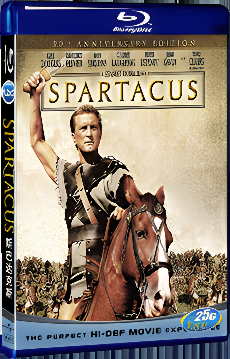 1960 Spartacus -50 Anniversary Edition 1080P for Gift 1-Disc All RegionPlay Seal Box Blu-ray