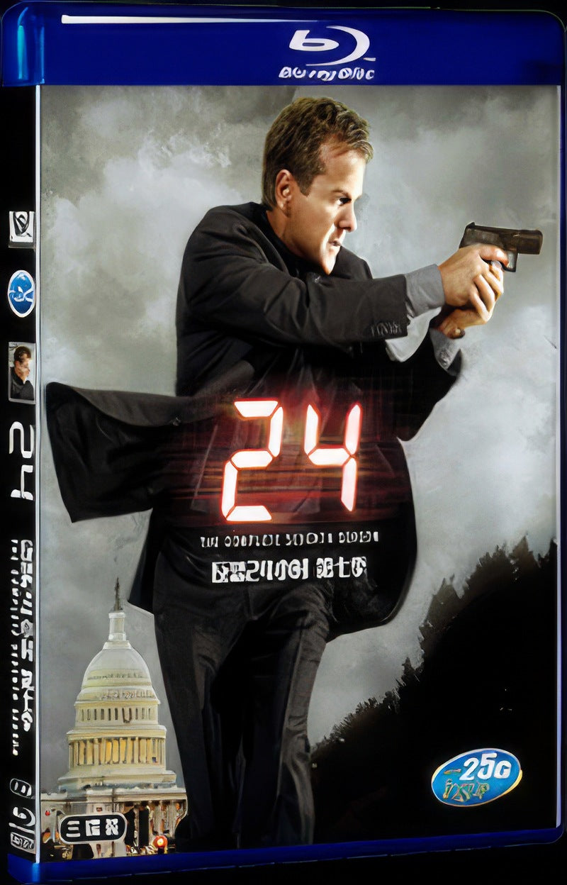 24 Season Season 7 (2009) Movie 3-Disc Box Set for Gift Collection Blu-ray