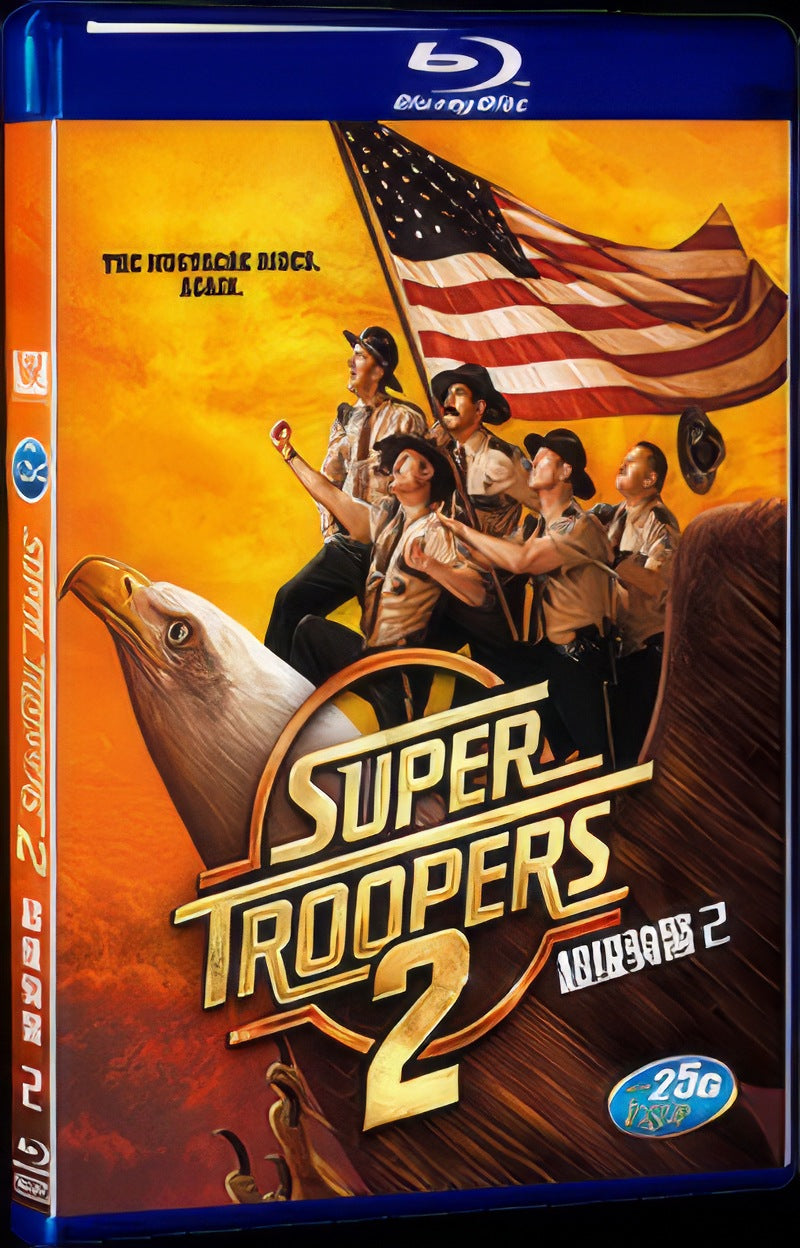 Super Troopers 2 (2018) Movie 1-Disc Box Set for Gift Collection Blu-ray