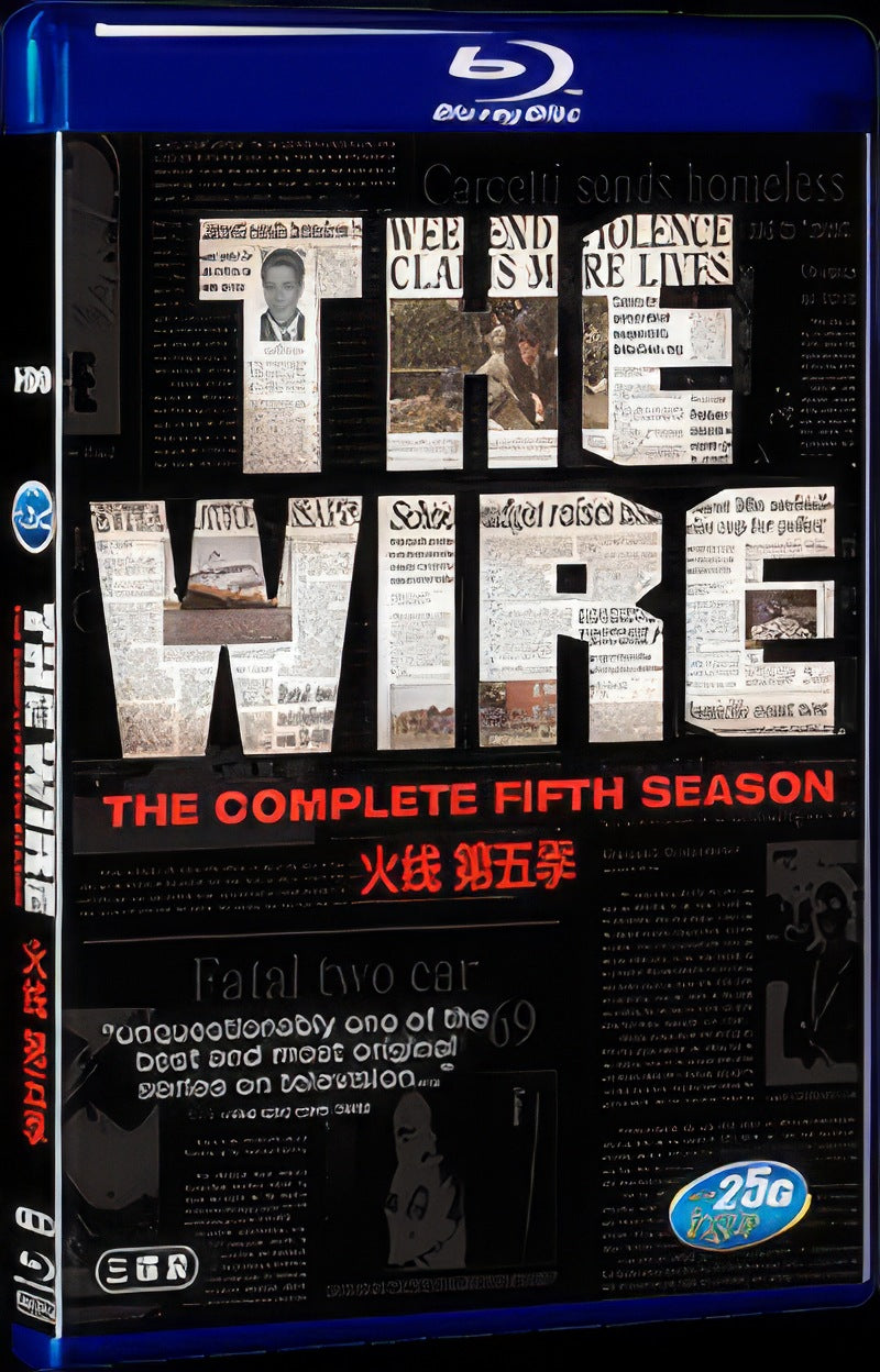 The Wire Season 5 (2008) Movie 3-Disc Box Set for Gift Collection Blu-ray