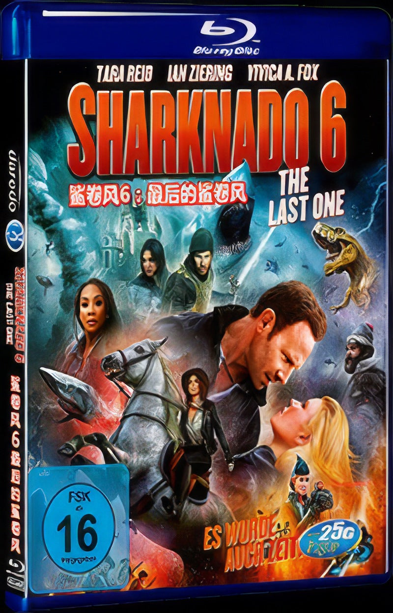 The Last Sharknado: Its About Time (2018) Movie 1-Disc Box Set for Gift Collection Blu-ray