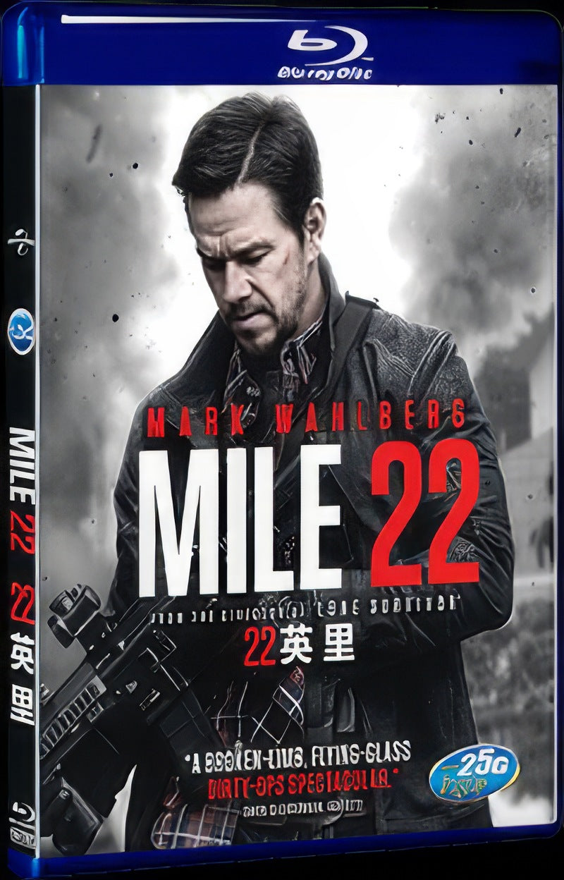 Mile 22 (2018) Movie 1-Disc Box Set for Gift Collection Blu-ray
