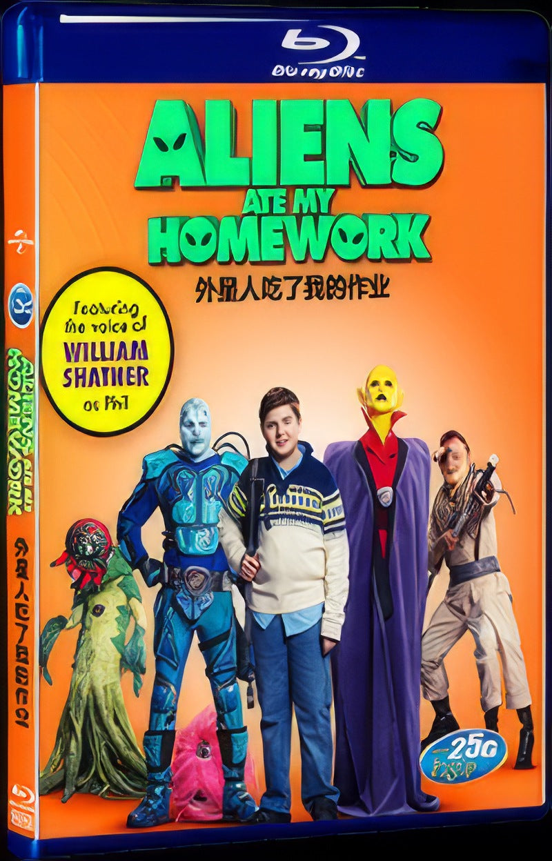 aliens-ate-my-homework (2018) Movie 1-Disc Box Set for Gift Collection Blu-ray