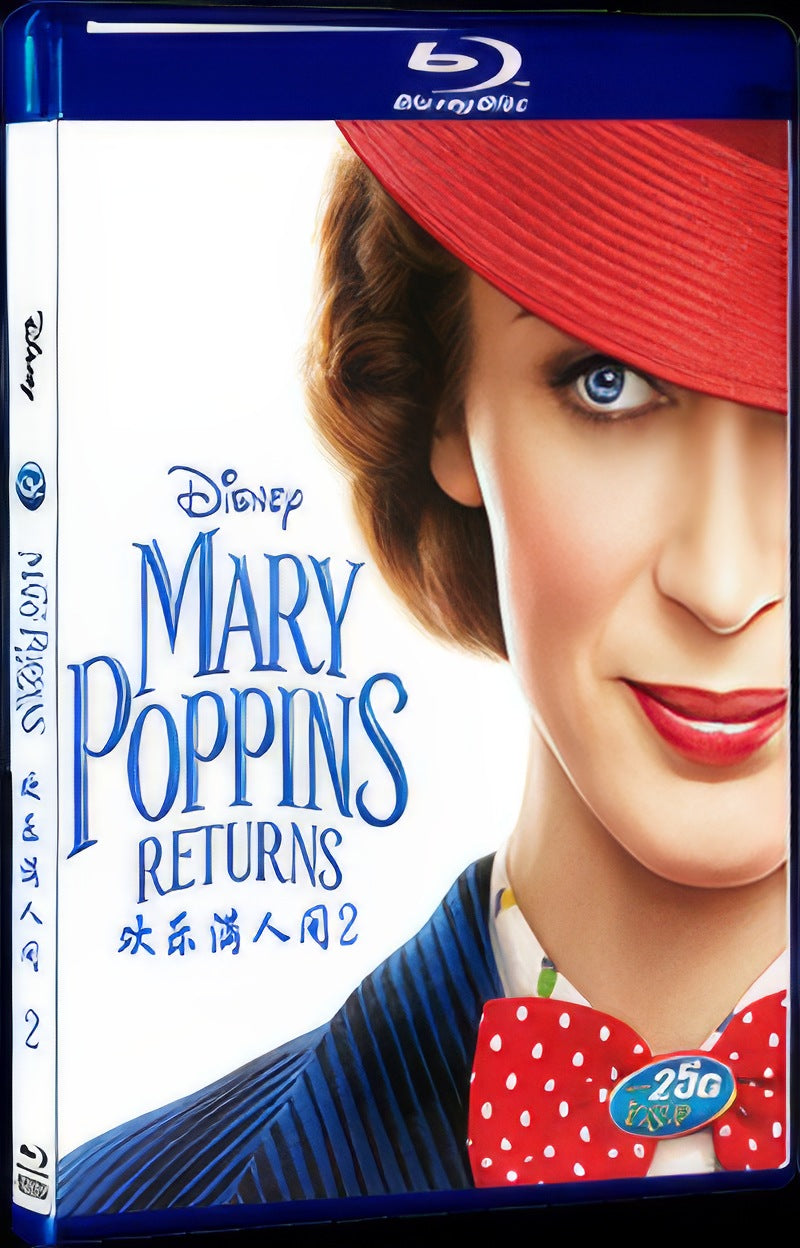 Mary Poppins Returns (2018) Movie 1-Disc Box Set for Gift Collection Blu-ray