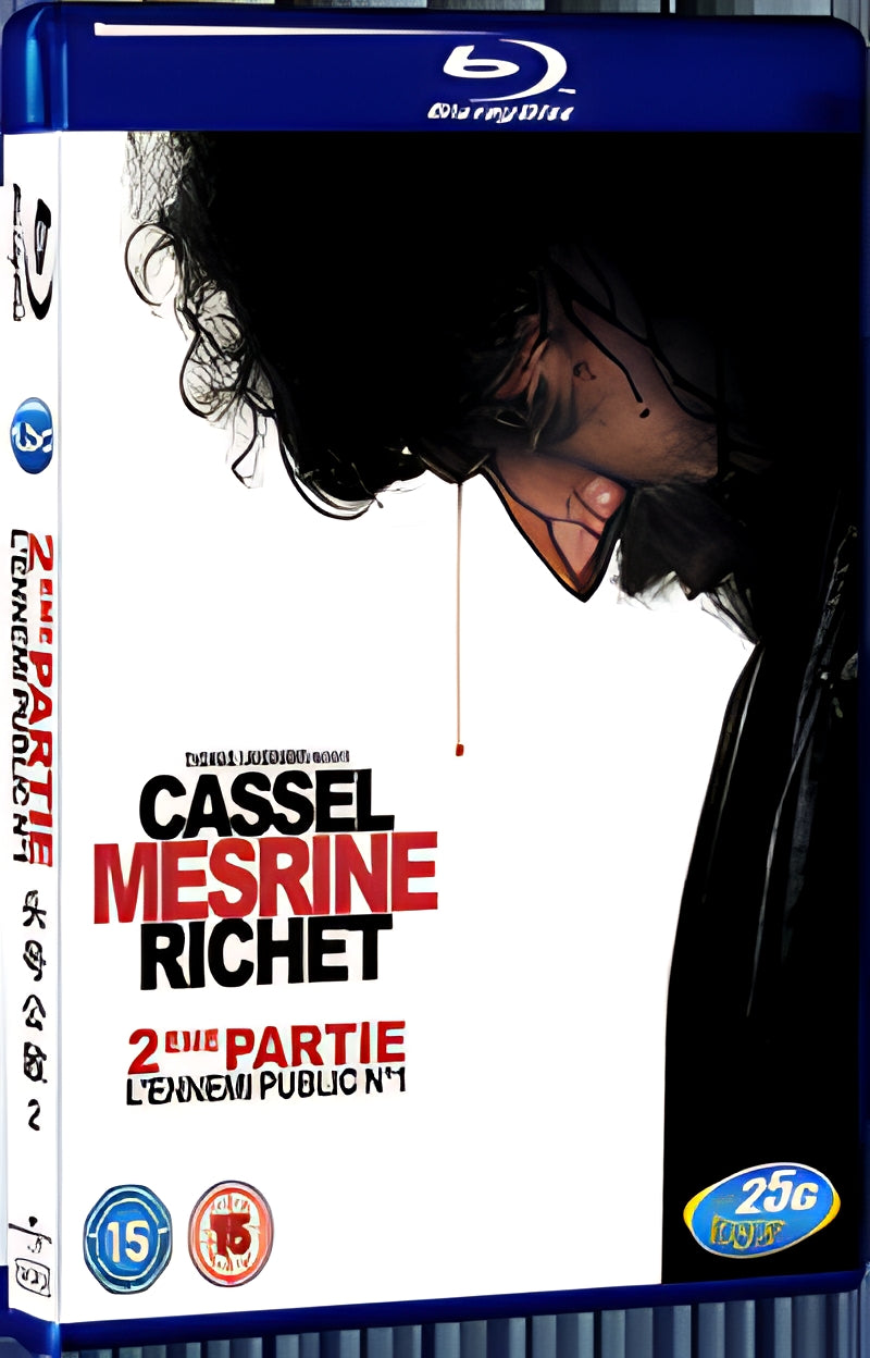 2008 Mesrine: Part 2 - Public Enemy 1080P for Gift 1-Disc All RegionPlay Seal Box Blu-ray