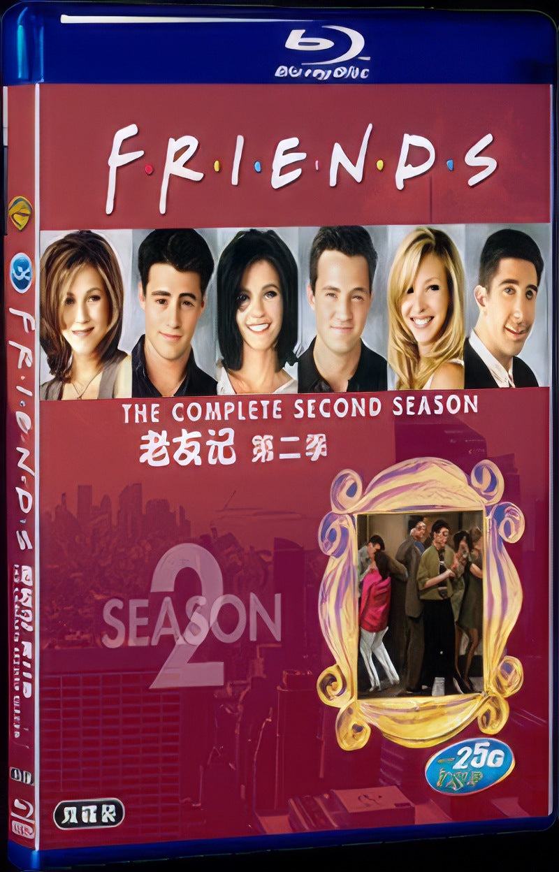 1995 Friends Season 2 Movie 2-Disc Box Set for Gift Collection Blu-ray