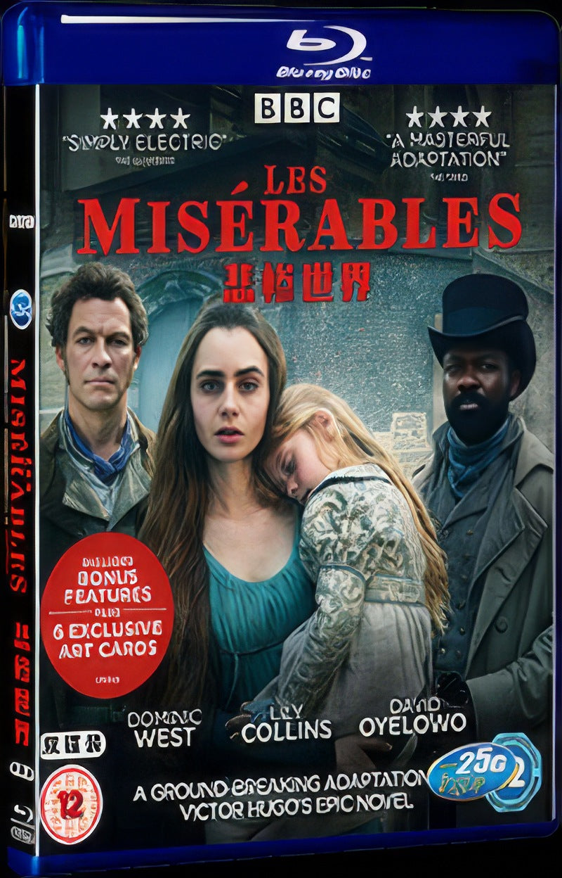 Les Miserables (2018) Movie 2-Disc Box Set for Gift Collection Blu-ray