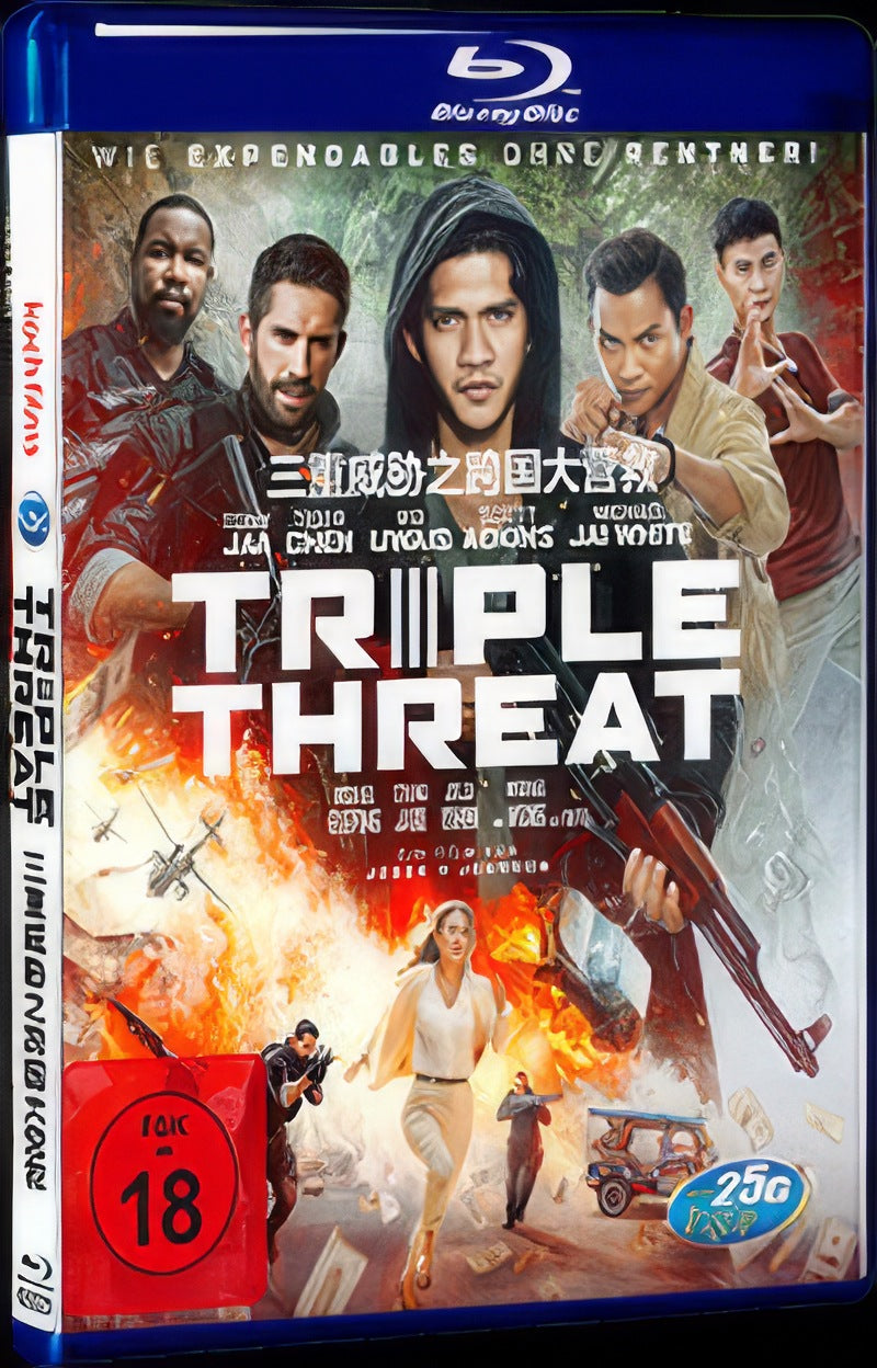 Triple Threat (2019) Movie 1-Disc Box Set for Gift Collection Blu-ray
