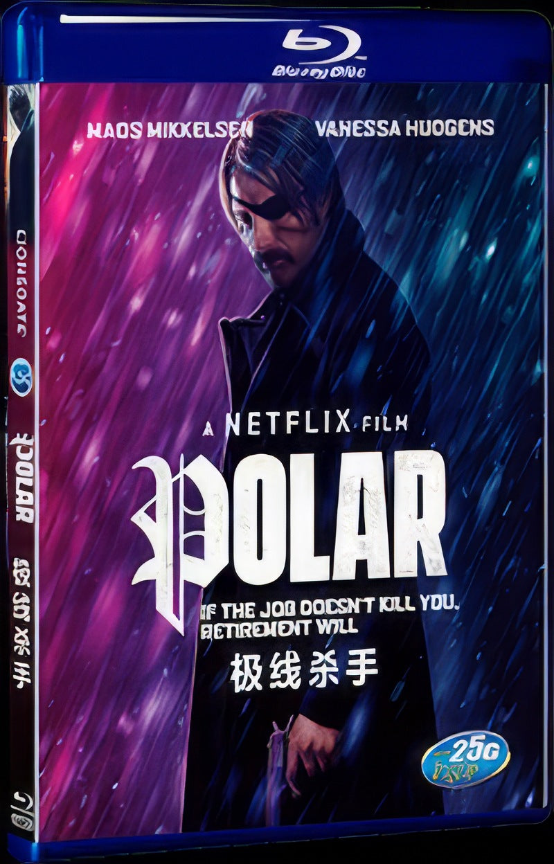 POLAR (2019) Movie 1-Disc Box Set for Gift Collection Blu-ray