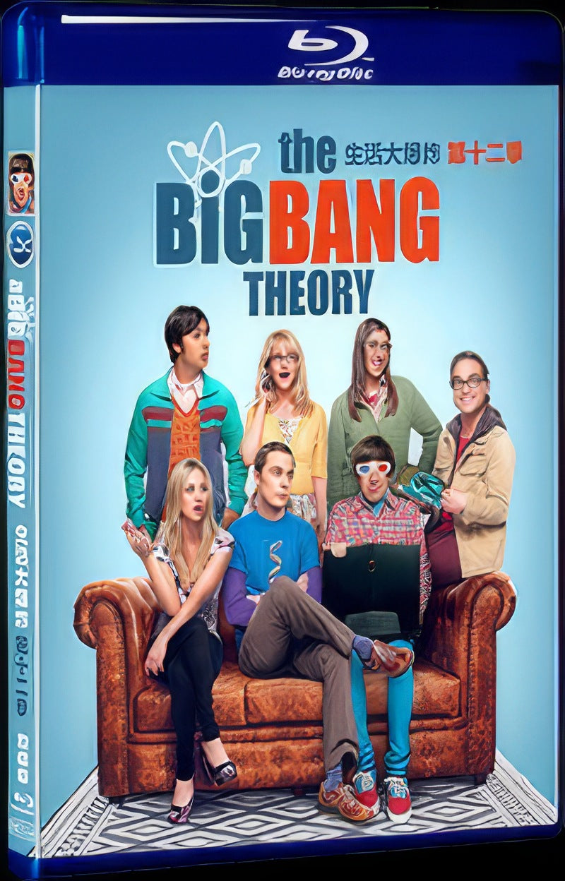 2018 The Big Bang Theory Season 12 Movie 2-Disc Box Set for Gift Collection Blu-ray