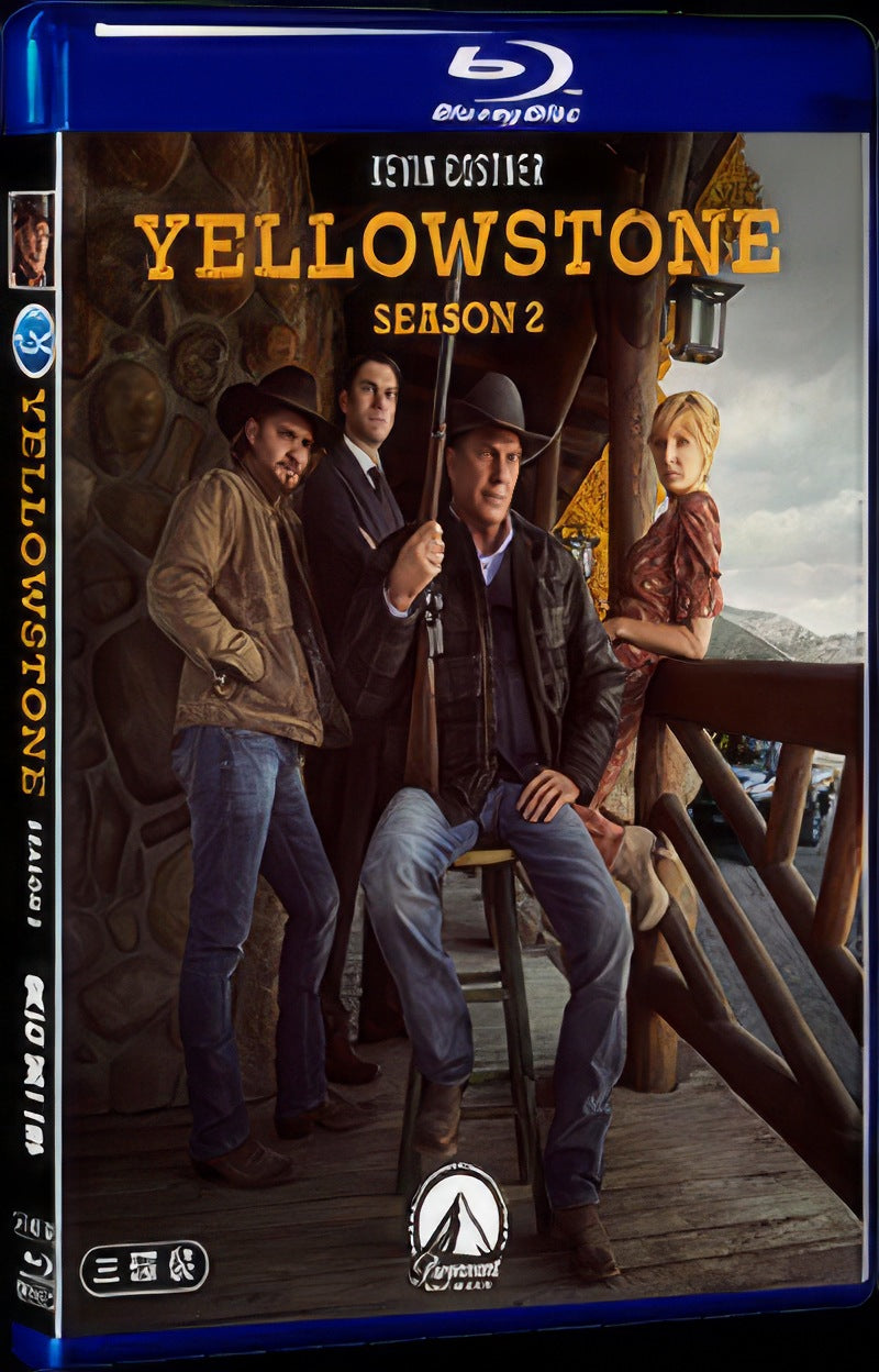 2019 Yellowstone Season 2 Movie 3-Disc Box Set for Gift Collection Blu-ray