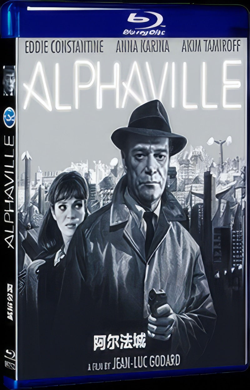 1965 Alphaville une étrange aventure de Lemmy Caution‎ Movie 1-Disc Box Set for Gift Collection Blu-ray