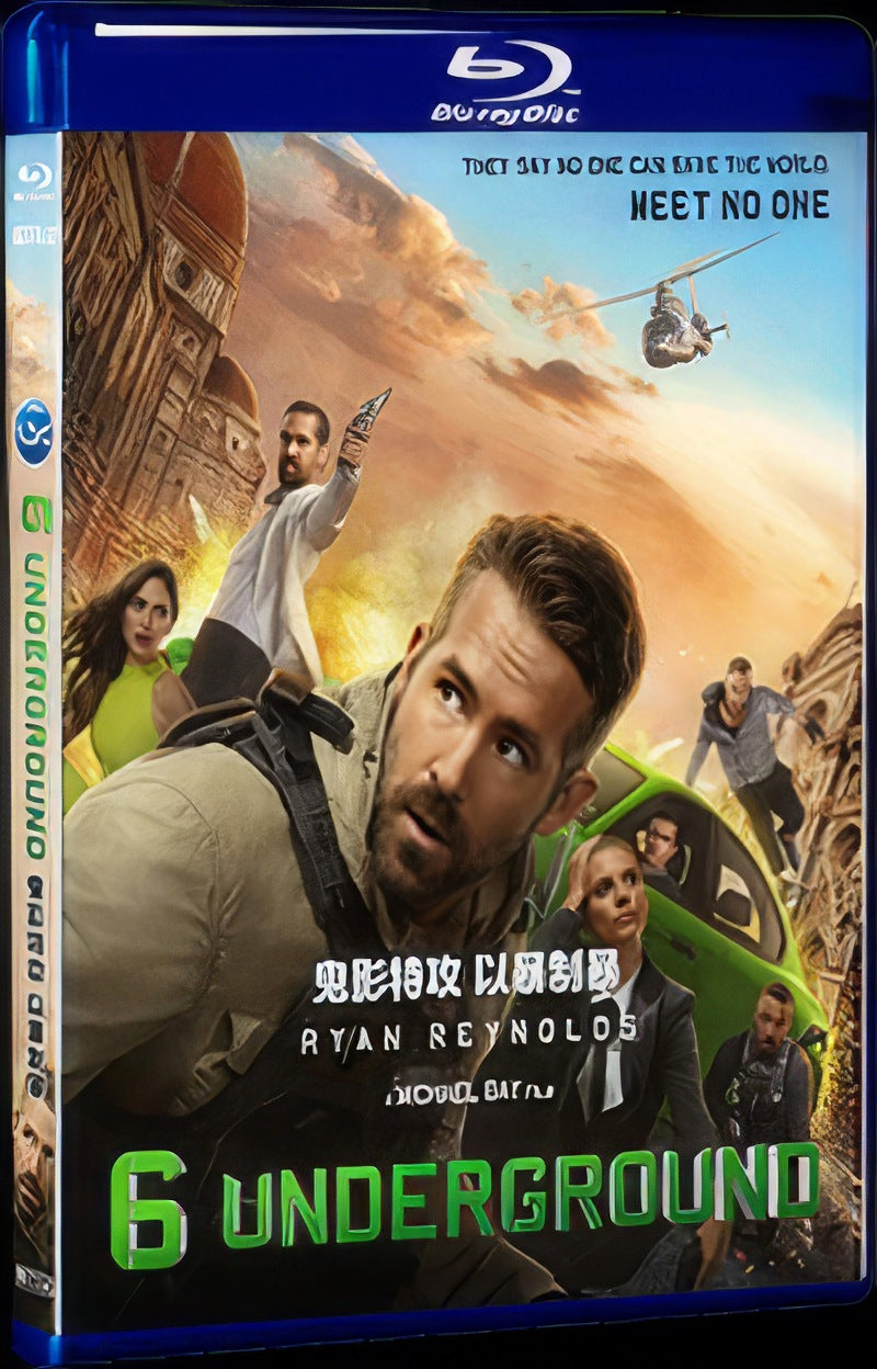 2019 6 Underground Movie 1-Disc Box Set for Gift Collection Blu-ray