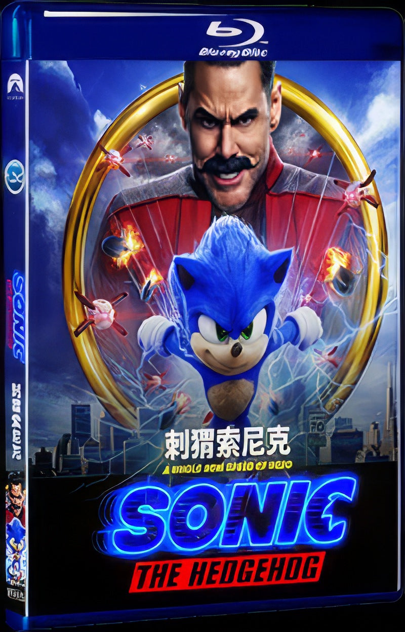2020 Sonic the Hedgehog Movie 1-Disc Box Set for Gift Collection Blu-ray