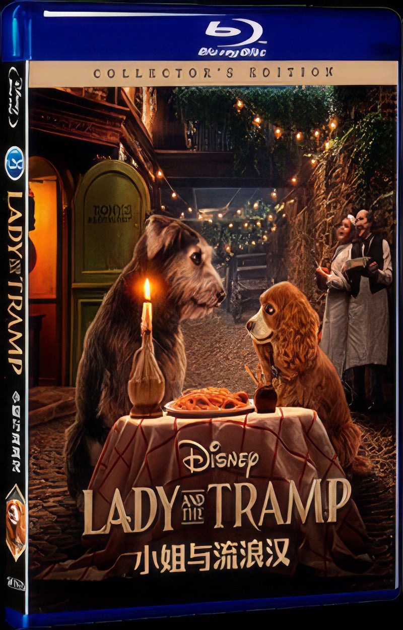 2019 Lady and the Tramp Movie 1-Disc Box Set for Gift Collection Blu-ray