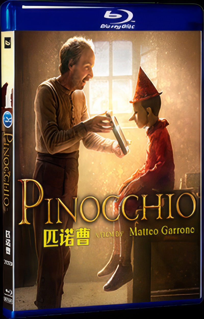 2019 Pinocchio Movie 1-Disc Box Set for Gift Collection Blu-ray