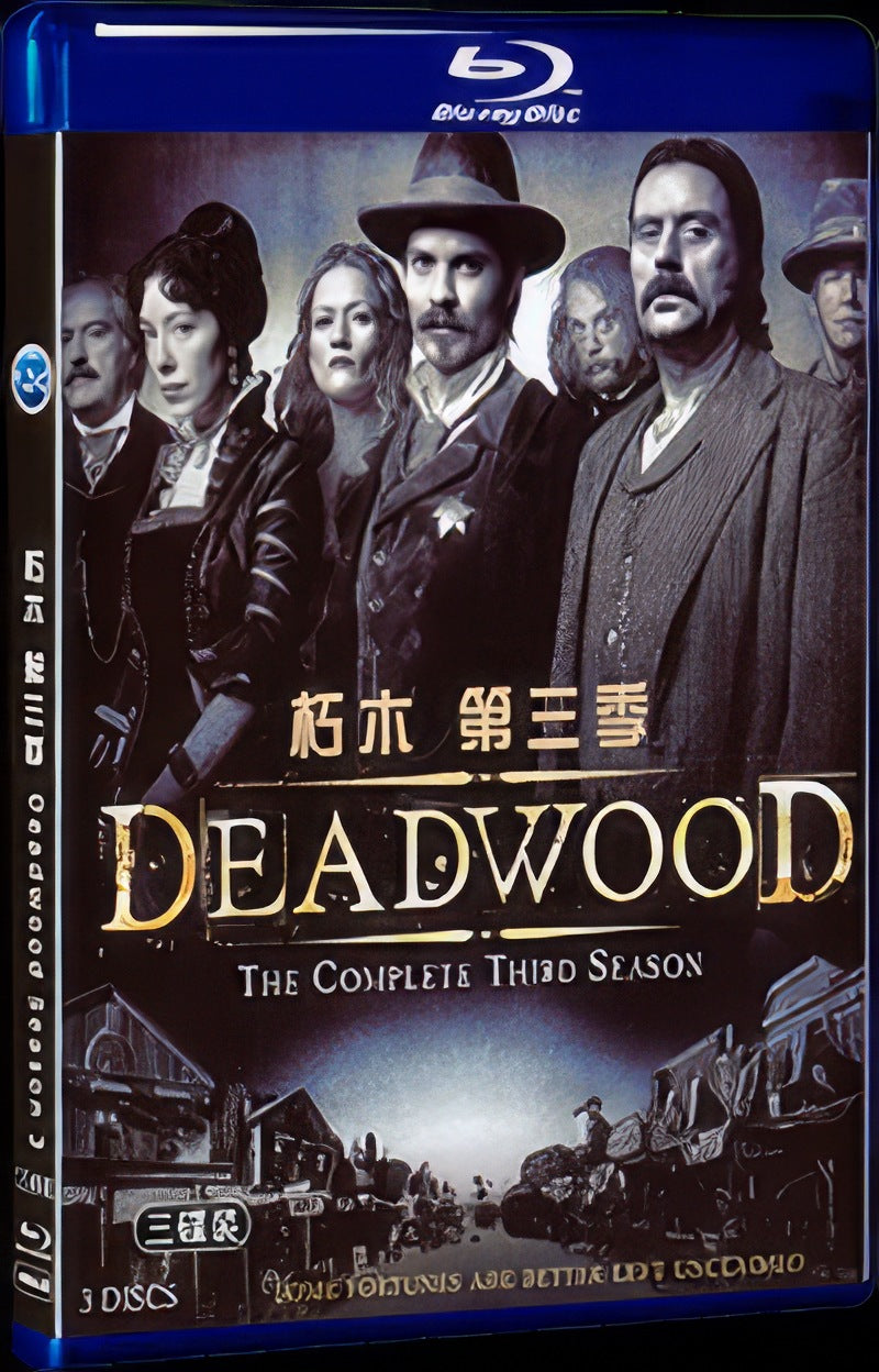 Deadwood Season 3 (2006) Movie 3-Disc Box Set for Gift Collection Blu-ray