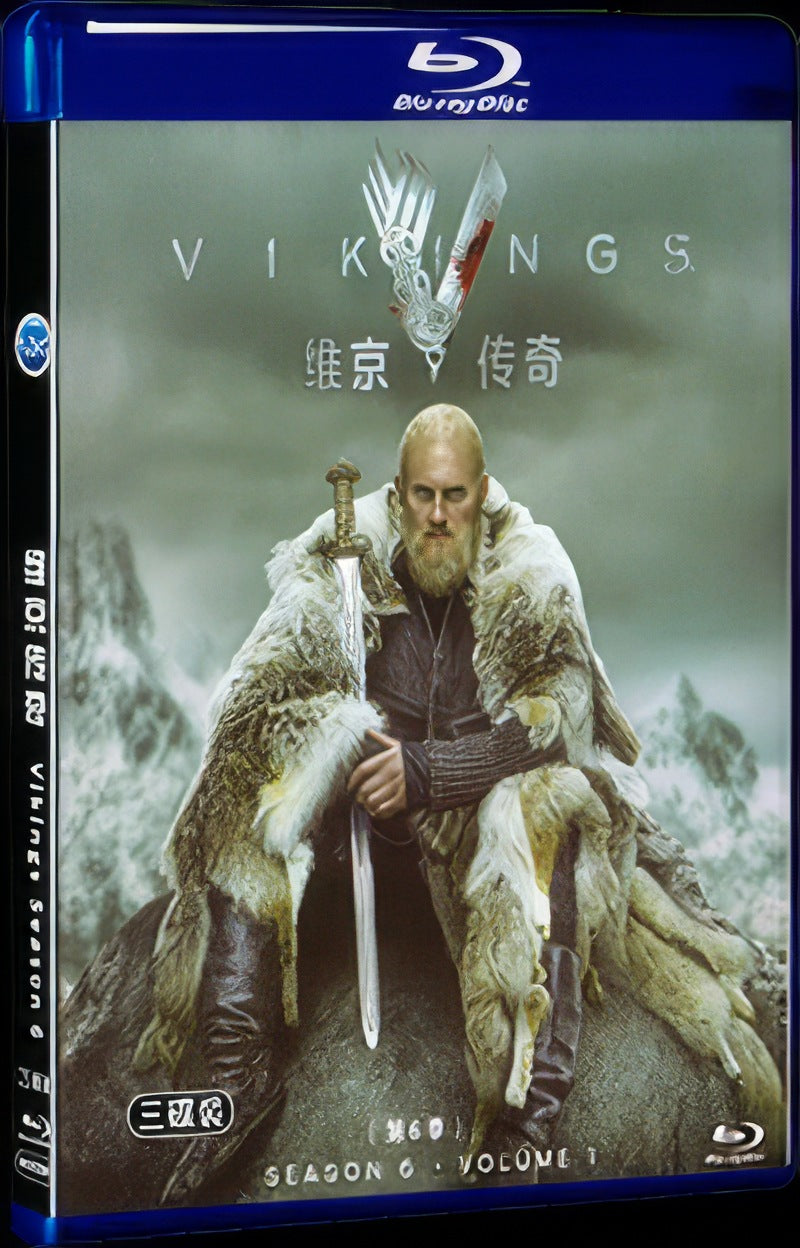 Vikings Season 6 (2019) Movie 3-Disc Box Set for Gift Collection Blu-ray