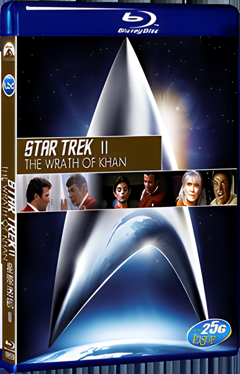 1982 Star Trek II: The Wrath of Khan 1080P for Gift 1-Disc All RegionPlay Seal Box Blu-ray