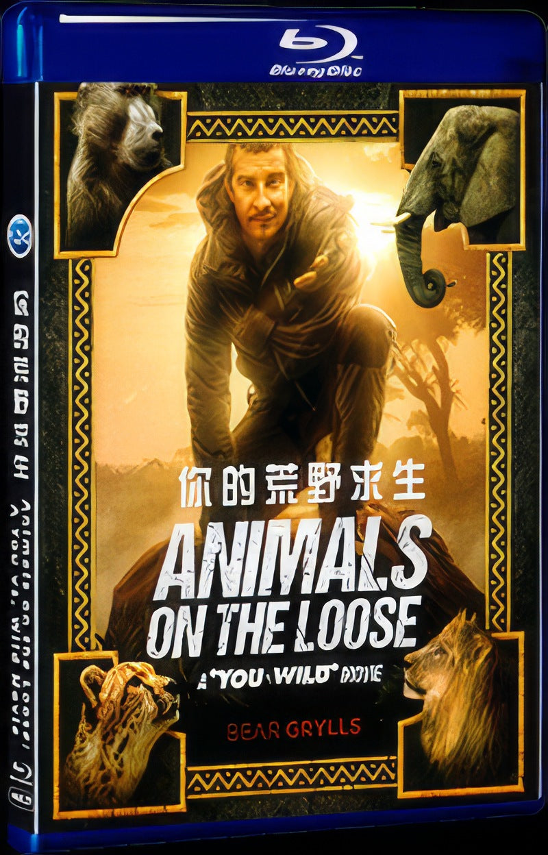 Animals on the Loose: A You vs. Wild Movie (2021) Movie 1-Disc Box Set for Gift Collection Blu-ray