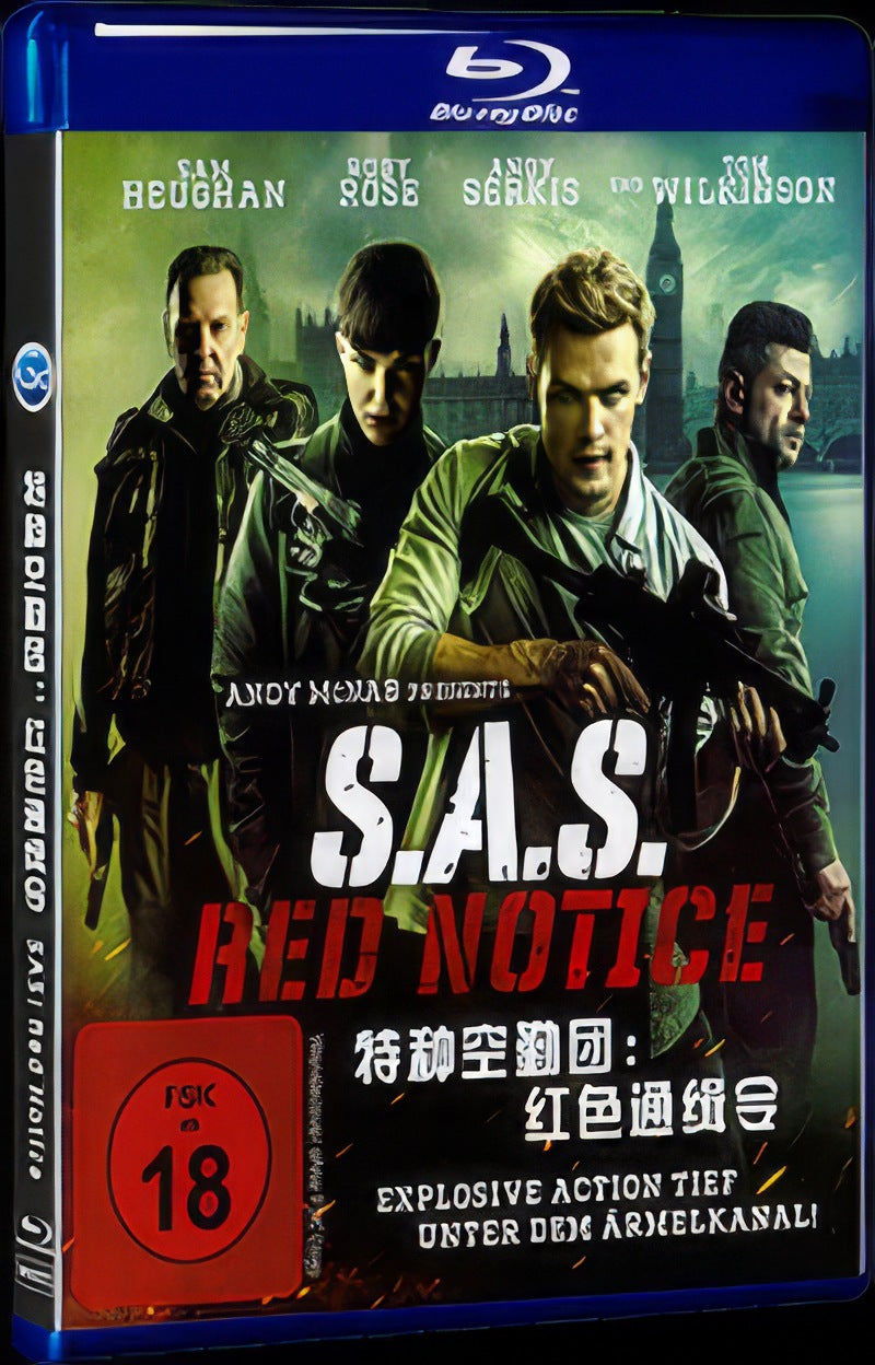 SAS: Red Notice (2021) Movie 1-Disc Box Set for Gift Collection Blu-ray