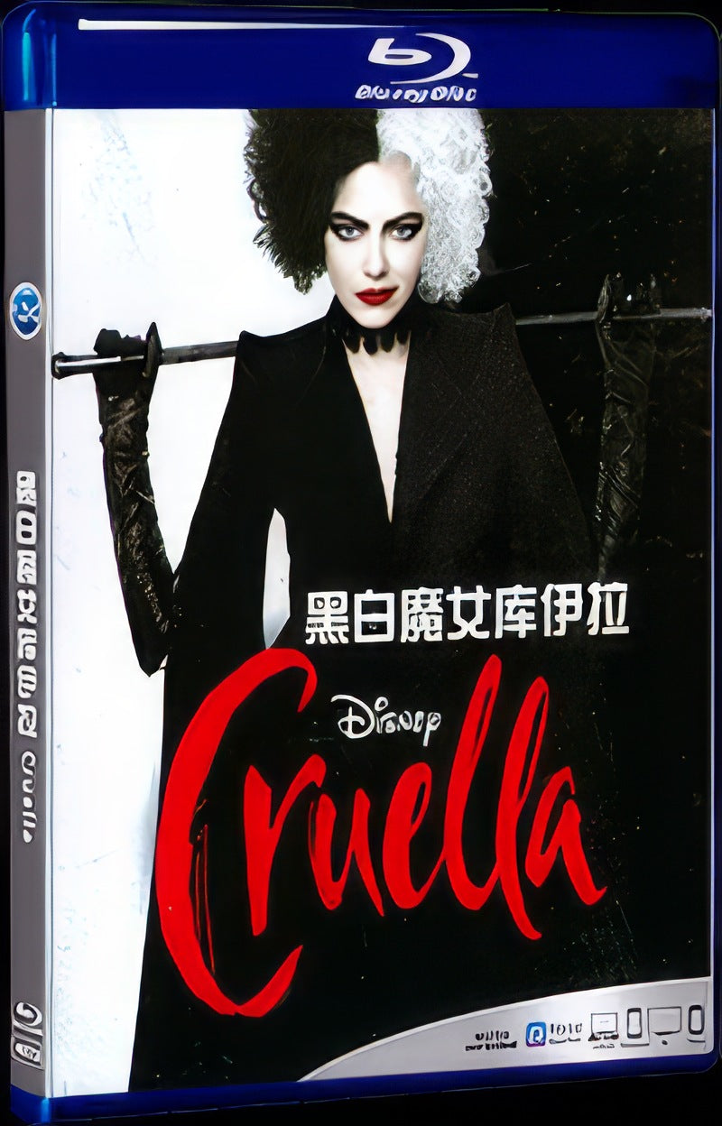Cruella (2021) Movie 1-Disc Box Set for Gift Collection Blu-ray