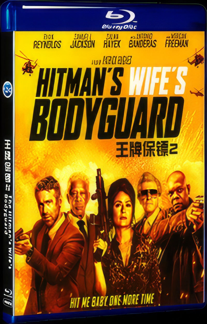 The Hitmans Wifes Bodyguard (2021) Movie 1-Disc Box Set for Gift Collection Blu-ray