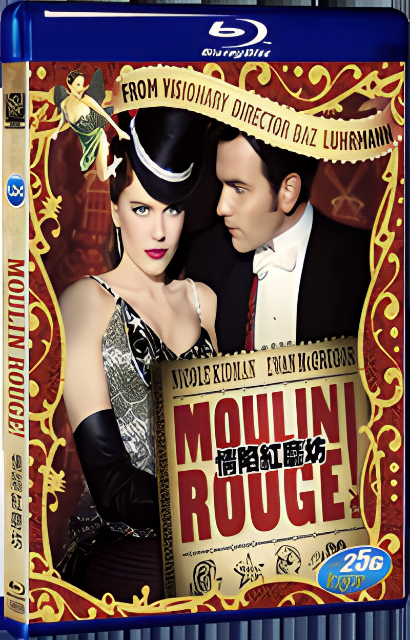 2001 Moulin rouge! 1080P for Gift 1-Disc All RegionPlay Seal Box Blu-ray