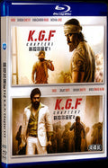 K.G.F: Chapter 1 (2018)+K.G.F: Chapter 2 (2022) Movie 2-Disc Box Set for Gift Collection Blu-ray