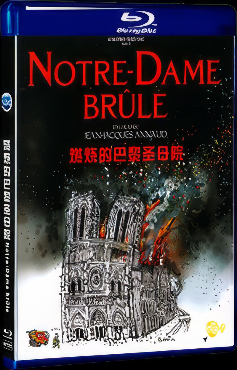 Notre-Dame brûle‎ (2022) Movie 1-Disc Box Set for Gift Collection Blu-ray